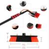 3-12m Water Fed Pole Brush, Window Telescopic Cleaning Brush with Extension Pole, Outdoor Solar Panel Cleaning Brush and Pole Water Fed, Adjustable Brush Head Direction view 4
