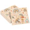 40 Pack Boho Rainbow Party Decorations Bohemian Rainbow Napkins, 13 x 13 Inches Rainbow Party Napkins for Birthday Party Supplies Boho Rainbow Paper Napkins Table Decorations (Boho Rainbow) view 1