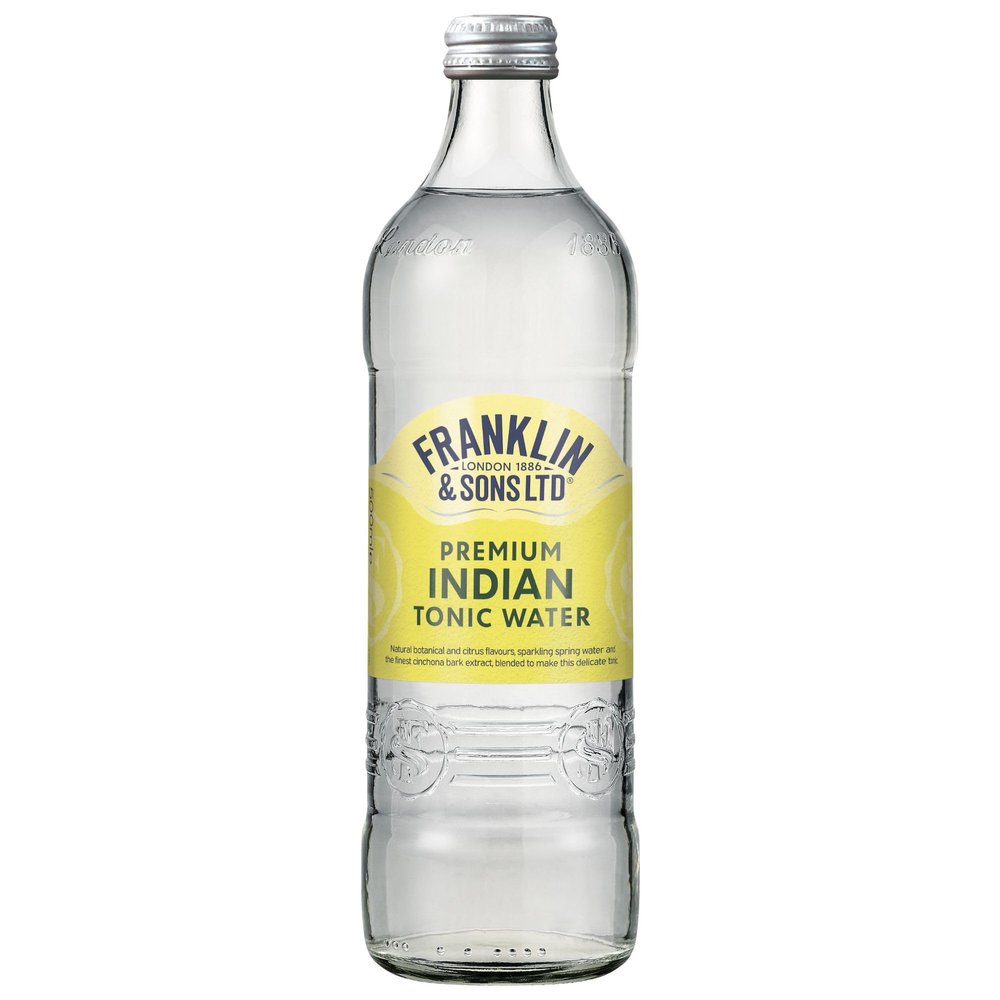 Franklin & Sons Premium Indian Tonic Water | 8 x 500ml Bottle Case | Refreshing | Lake District Water | Traditional Flavour | Premium Mixer | Perfect Gin & Tonic