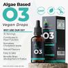 SafeFine Omega 3 Liquid Vegan Drops - DHA from Algae Oil - 60 ml Dropper Bottle - 2000 mg per Serving Plant Based Algae Source Supports Heart Brain & Eyes view 3