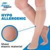 (3 Pack) USA Made Sheer Compression Stockings for Women 15-20mmHg, Nude, Large view 3