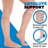 (3 Pack) USA Made Sheer Compression Stockings for Women 15-20mmHg, Nude, Large view 4