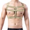 YUFEIDA Men's Body Chest Harness Belt Elastic Halter Nylon Stretchy Shoulder Strap Clubwear Costumes Belts view 3