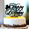 Happy Birthday Happy Birthday Cake Topper Acrylic Black Cake Toppers Personalised Birthday Party Supplies Anniversary Birthday Keepsake Gifts For Boy Girl view 2