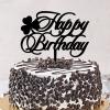 Happy Birthday Happy Birthday Cake Topper Acrylic Black Cake Toppers Personalised Birthday Party Supplies Anniversary Birthday Keepsake Gifts For Boy Girl view 3