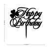 Happy Birthday Happy Birthday Cake Topper Acrylic Black Cake Toppers Personalised Birthday Party Supplies Anniversary Birthday Keepsake Gifts For Boy Girl view 4