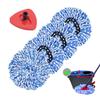 4 Pack Spin Mop Replacement Heads Microfiber Mop Refills Compatible with 2 Tank System Replace Head Safe for Cleaning All Hard-surfaced Floors Includes 1 Extra Mop Replacement Base view 1