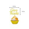 24 Pcs Golden Give Thanks Cupcake Toppers Thanksgiving Themed Cake Insert MGPFERD view 4