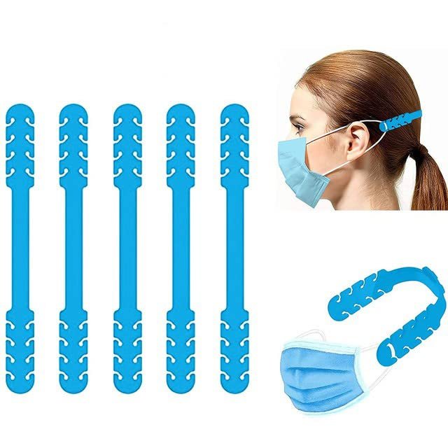 5PC Face Buckle Holder Adjustable Anti-Slip Ear Grips Extension Ear Protector for Accessories Support Masque