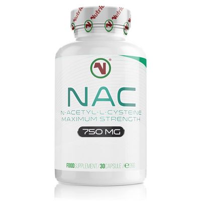 NAC Supplement 750mg | Vegan Capsules | N-Acetyl-Cysteine Amino Acid - High Bioavailability - Providing Non Toxic Stable Form of L-Cysteine - EU Made to ISO and GMP Standards (30)