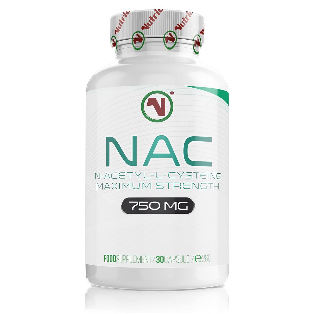 NAC Supplement 750mg | Vegan Capsules | N-Acetyl-Cysteine Amino Acid - High Bioavailability - Providing Non Toxic Stable Form of L-Cysteine - EU Made to ISO and GMP Standards (30)
