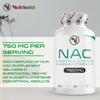 NAC Supplement 750mg | Vegan Capsules | N-Acetyl-Cysteine Amino Acid - High Bioavailability - Providing Non Toxic Stable Form of L-Cysteine - EU Made to ISO and GMP Standards (180) view 4