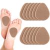 12 Pieces Felt Metatarsal Pads Metatarsal Foot Pads Ball of Foot Cushion Forefoot Support Pads for Foot Pain Relief Women Men (Skin Tone) view 1