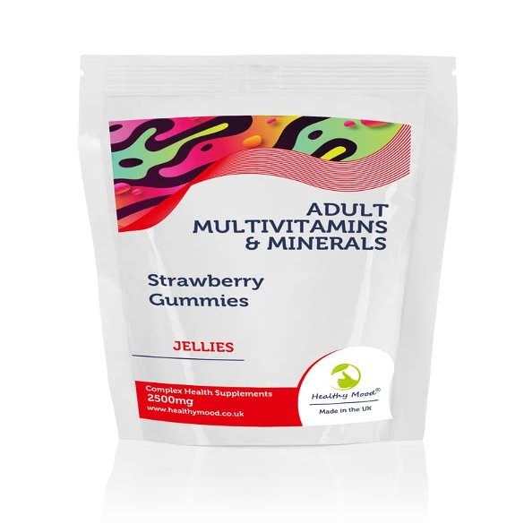 Multivitamins & Minerals Gummy x250 Strawberry Complex Jellies Gummies