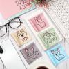 20 Pcs Microfiber Cleaning Cloth Cute Dog Design Microfiber Cloth Soft Multicolor Glasses Cleaner Cloth for Eyeglasses Camera Lens Cell Phone Screens Glasses, 6 x 6 Inches view 2