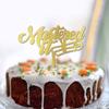 Grad Cake Topper Mastered It For Congrats Graduation Decorations Cake Topper Grad Hat Grad Gifts For Him/Her Wood Glitter Gold