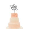 10 Pcs Happy Valentines Day Cake Topper Cupcake Acrylic Decorations Party Supplies For Sweet Valentine's Day Party Wedding Engagement Bridal Shower Birthday Party Decorations (Black) view 1