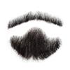 Remeehi Natural Black Men's Beard Human Hair Lace Handmade Fake Facial Mustache Costume Pretend Beards 3-10# view 1