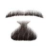 RemeeHi Natural Black Men's Beard Human Hair Lace Handmade Fake Facial Mustache Costume Pretend Beards 3-5# view 2