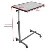ETELIN Overbed Tables On Wheels, Height Adjustable Sofa Side Table Mobile Laptop Table Side Table For Bed Sofa Lap Table For Hospital Nursing Reading Eating view 3