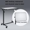 ETELIN Overbed Tables On Wheels, Height Adjustable Sofa Side Table Mobile Laptop Table Side Table For Bed Sofa Lap Table For Hospital Nursing Reading Eating view 4