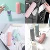 Ecoodisk Travel toothbrush case, non-slip waterproof toothbrush case portable toothbrush holder toothbrush storage box with lanyard for hiking camping business trip.,B view 3