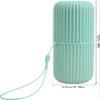Ecoodisk Travel toothbrush case, non-slip waterproof toothbrush case portable toothbrush holder toothbrush storage box with lanyard for hiking camping business trip.,B view 4