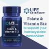 Life Extension, Bioactive Folate & Vitamin B12, High Dose, 90 Vegan Capsules, Vegetarian, Gluten-Free, SOYA-Free, Non-GMO view 3