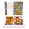 Ghasitaram Gifts Rakhi Gifts for Brothers White Box of Milk Cake, Pooja Thali and Bhaiya Bhabhi Rakhis view 1
