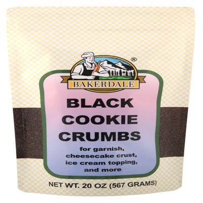 Bakerdale Black Cookie Crumbs Chocolate Dirt for Crust, Garnish, and Toppings.