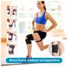 1Pcs Compression Knee Brace Support Breathable Adjustable Knee Support For Sports Injuries Arthritis Relief Joint Pain,Black Left,M view 3