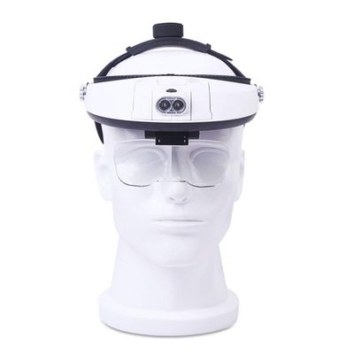 (1.0X/1.5X/2.0X/2.5X/3.5X) HD Illumination Magnifier for Elderly, Youth, Reading Books, Mobile Phone Clock Repair, White needed