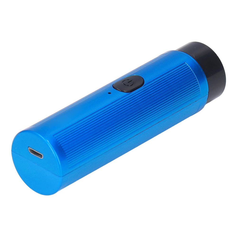 AMONIDA Small Electric Shaver For Men Easy To Use High Speed Double Ring Portable Electric Shaver For Home Travel Blue