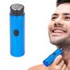 AMONIDA Small Electric Shaver For Men Easy To Use High Speed Double Ring Portable Electric Shaver For Home Travel Blue view 2