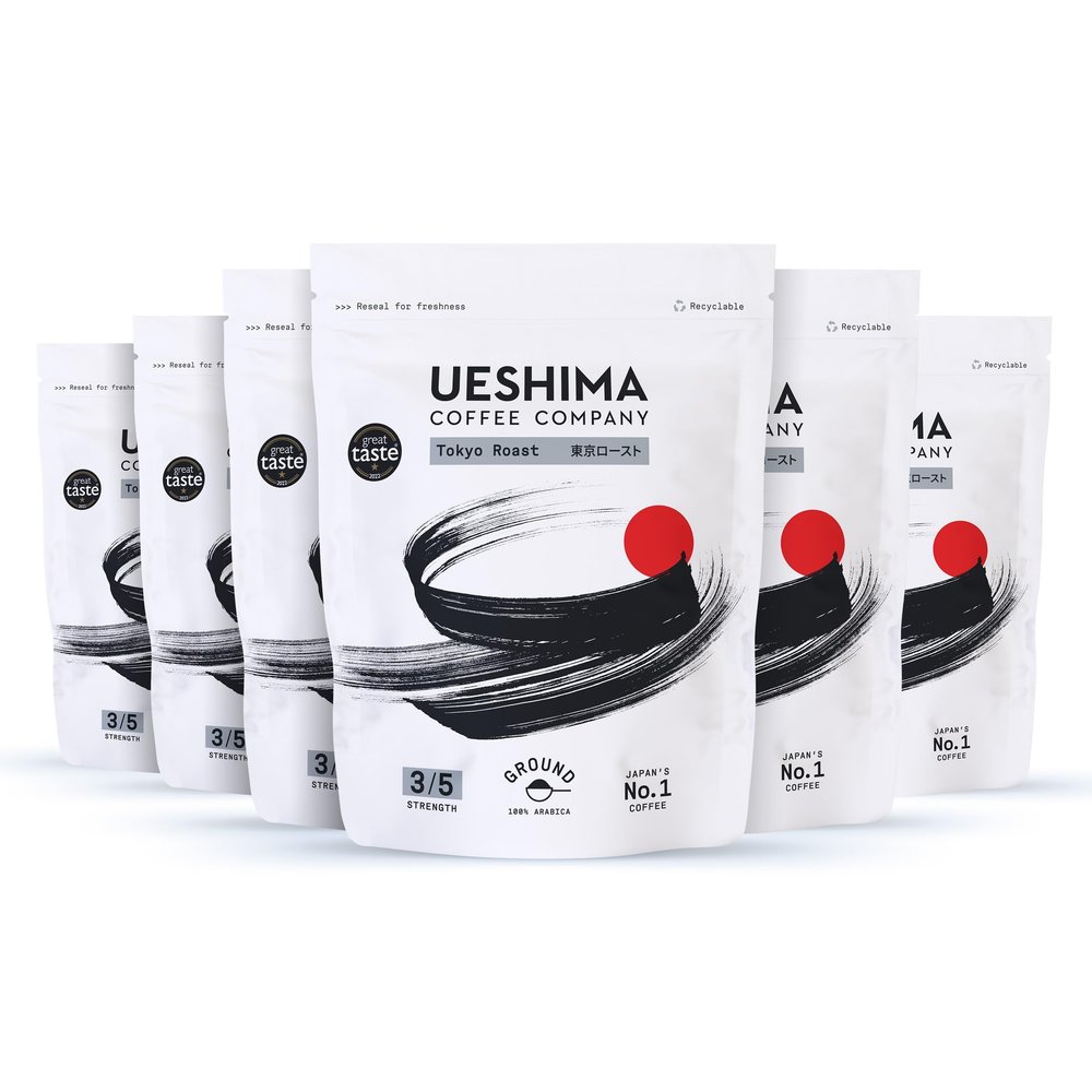 Ueshima Tokyo Roast Ground Coffee 250g (pack of 6)