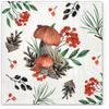 Tete a Tete 3Ply Pastel Flowery Tissue Paper Napkins Decoupage Serviettes 33cm x 33cm - Pack of 20 (Forest Harvest), 33cm x 33cm - 1/4 folded view 1