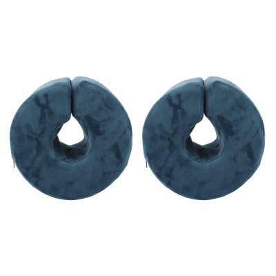 2Pcs Heel Pillow for AntiBedsore, Ankle Heel Elevator Support Pillow Surgery Recovery Foot Donut Loop Sleeping Leg Rest for Elderly Bedridden Patient (17 x 17 x 11cm)
