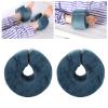 2Pcs Heel Pillow for AntiBedsore, Ankle Heel Elevator Support Pillow Surgery Recovery Foot Donut Loop Sleeping Leg Rest for Elderly Bedridden Patient (17 x 17 x 11cm) view 3