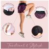 LUMANA Gym Shorts Women with Built-in Incontinence Pads - Anti Bladder Leakage & Period Panties with Integrated Washable Incontinence Knickers - Designed for Workout (Dream, Large) view 3