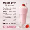 Indulgence Collection Strawberry Milkshake Powder Mix 1kg - Luxurious Thick and Creamy Texture - Ideal for Frappe and Smoothie Drinks - Vegan and Gluten-Free - Made in the UK view 2