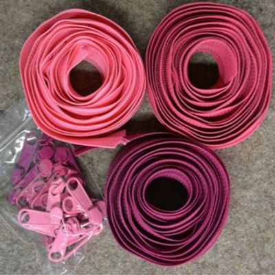 Pam Damour Zipper, Raspberry/Watermelon/Hot Pink