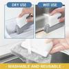 2-in-1 Groove Cleaning Tool Creative Window Groove Cleaning Cloth,Hand-held Crevice Cleaner Tools,Magic Window Track Cleaner,Window Groove Cleaning Brush with Replacement Pads (Yellow) view 4
