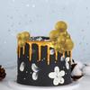 Balloon Cake Toppers Gold Glitter Mini Round Balls Cake Toppers Cupcake Toppers Cake Decorations for Birthday Wedding Anniversary Baby Shower Party Cake Decoration Supplies 30 PCS (Gold) view 3