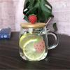 GSHOPVV Cute Strawberry Glass Cup for Coffee Tea view 1
