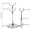 Manual Razors Stand, Electroplating Shaving Brush Holder Portable Soap Bowl Stand Modern Design Shaving Knife Stand view 2