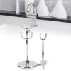Manual Razors Stand, Electroplating Shaving Brush Holder Portable Soap Bowl Stand Modern Design Shaving Knife Stand view 4