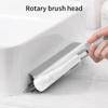 2 in 1 Floor Brushing, Adjustable V-Shaped Cleaning Brush, Long Handle Floor Tile Gap Brush, 180 Rotating Removable Brush Head for Bathroom Kitchen Tub Carpet view 2