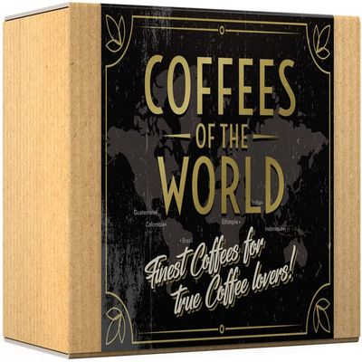 Black Donkey - Ground Coffee Gift Set - WORLD'S COFFEES - 600g (6x100g)