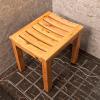 XOTAK Shower Stool Bench Waterproof Storage ShelfBathroom Bench for Shaving Legs Spa Bath Seat in Bathroom for Adults Seniors Elderly Portable Small Seat (Size : 42x34x40cm) view 3