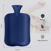 OliviaLiving Hot Water Bag Hot Water Bottle 2 Liters Heat Up and Refreezable Hot Cold Pack with Knit Cover for Pain Relief Hot Cold Therapy view 3